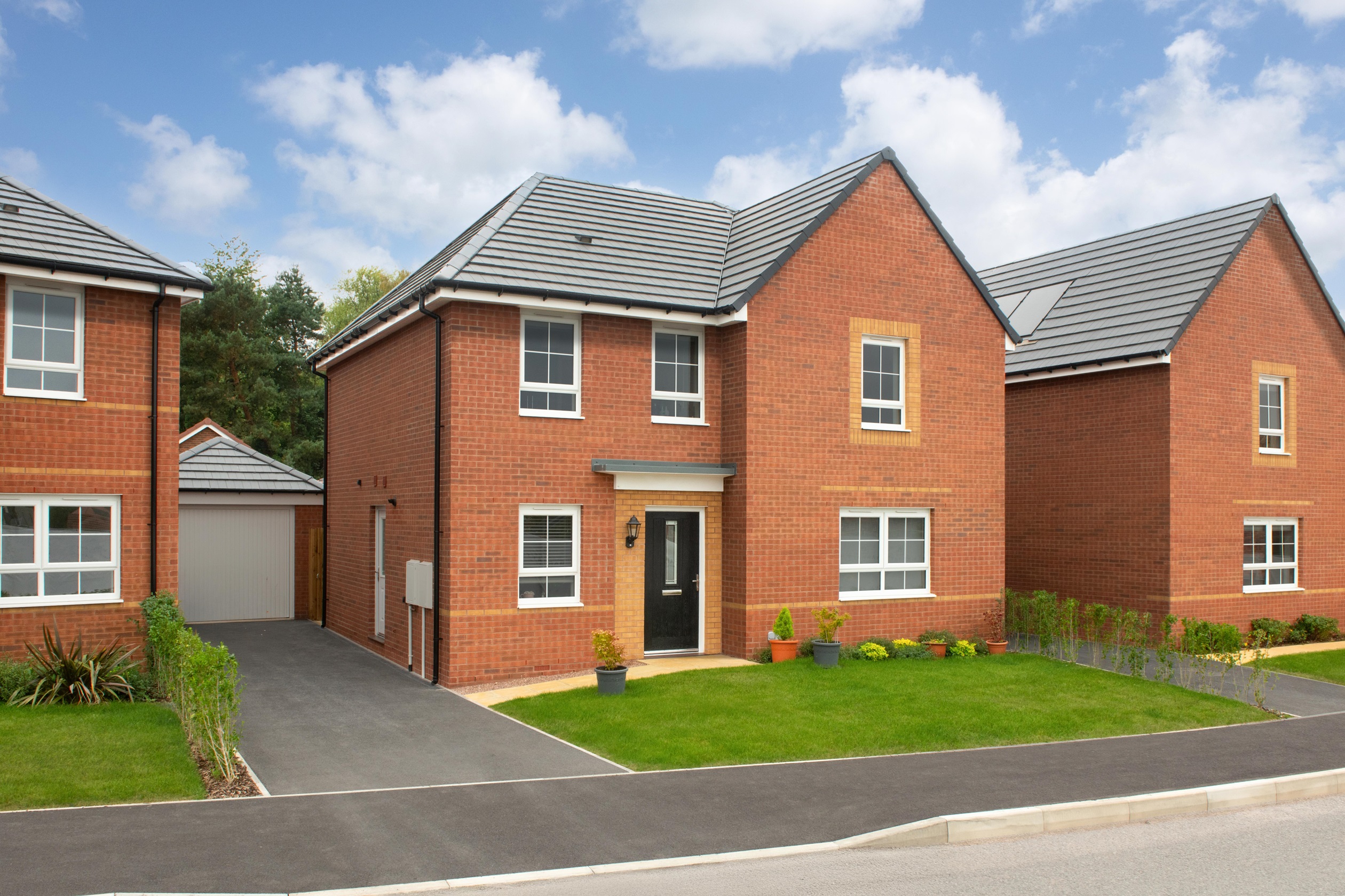 Exterior view of our 4 bed Rowan house